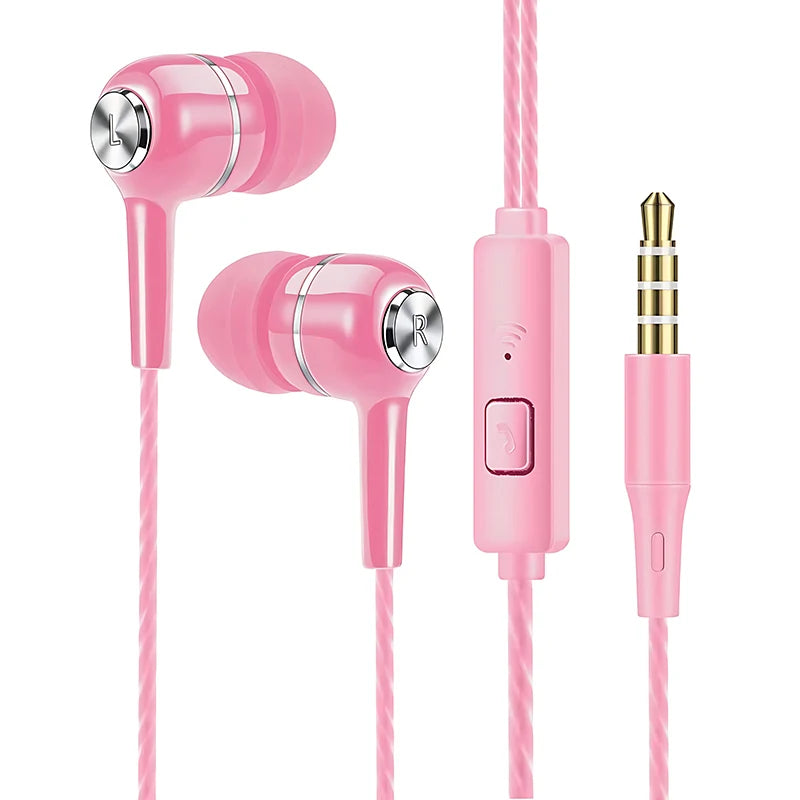 BLUEKAKA 3.5mm Wired Earbuds with Microphone