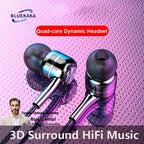 BLUEKAKA 3.5mm Wired Earbuds with Microphone