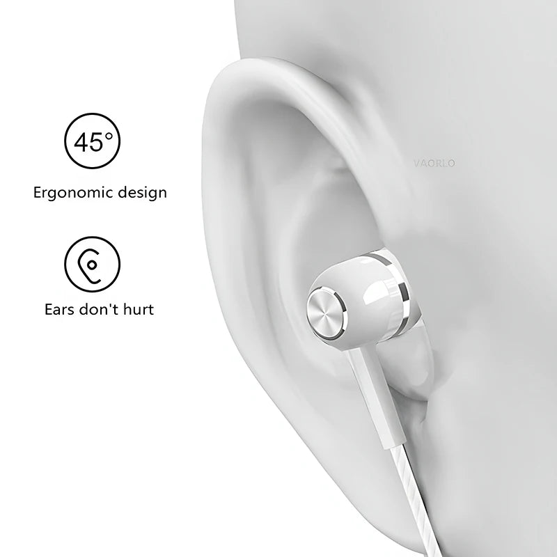 BLUEKAKA 3.5mm Wired Earbuds with Microphone