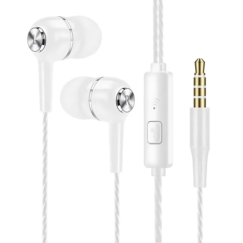 BLUEKAKA 3.5mm Wired Earbuds with Microphone