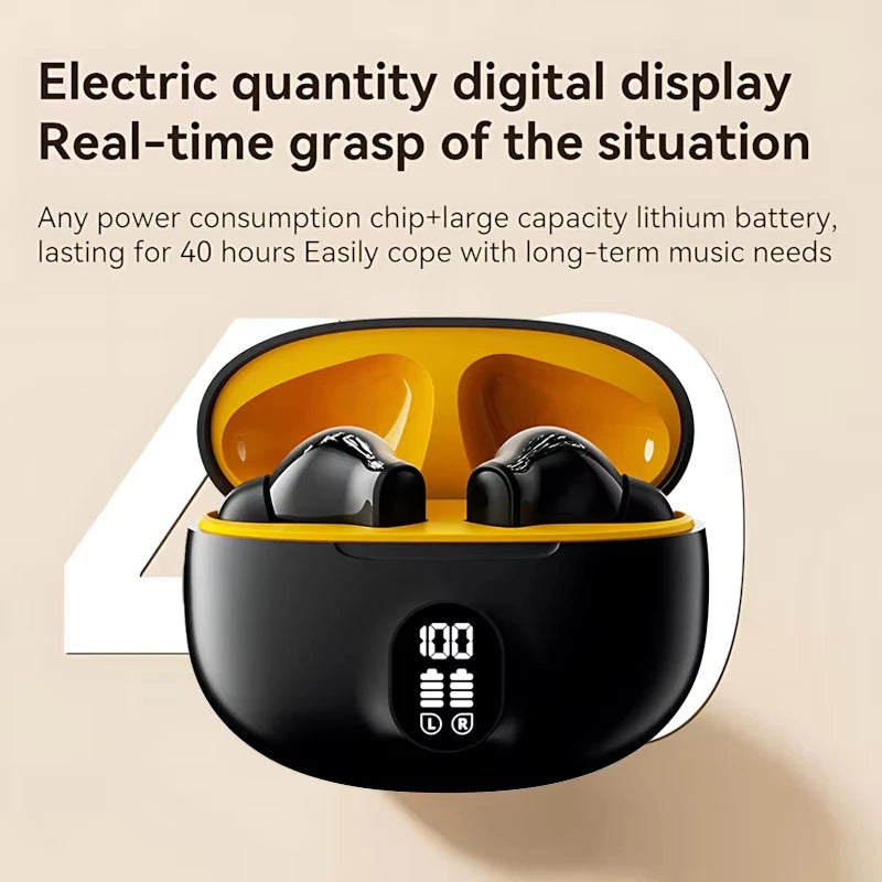 MiGuer Bluetooth 5.3 Wireless Earbuds with Microphone