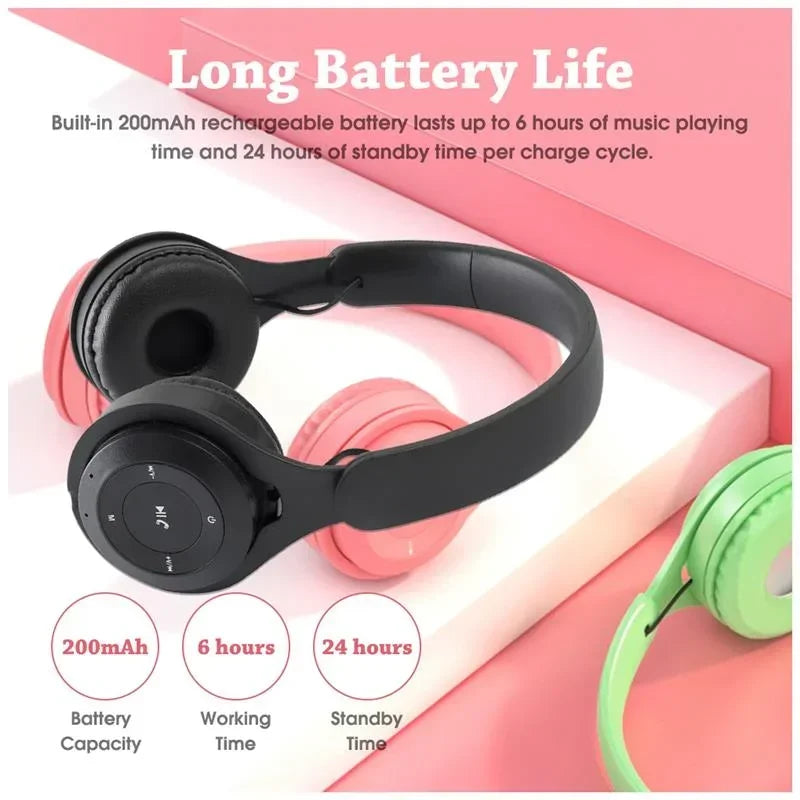 HiFi Wireless Over-Ear Headphones with Mic & Noise Reduction