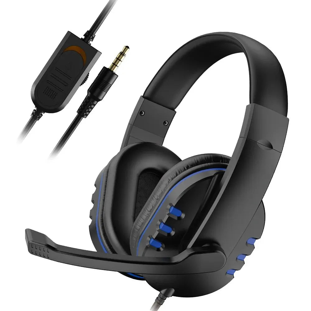 3.5mm Wired Gaming Headset with Mic for PS4 & PC