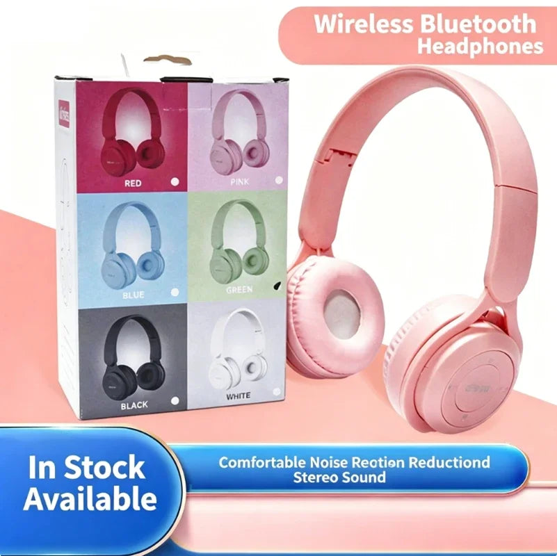 HiFi Wireless Over-Ear Headphones with Mic & Noise Reduction