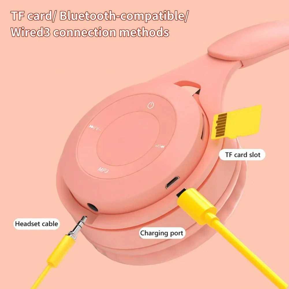 HiFi Wireless Over-Ear Headphones with Mic & Noise Reduction