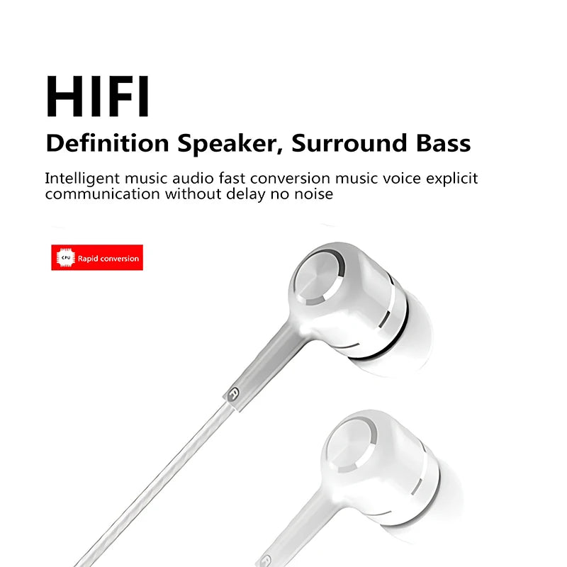 BLUEKAKA 3.5mm Wired Earbuds with Microphone
