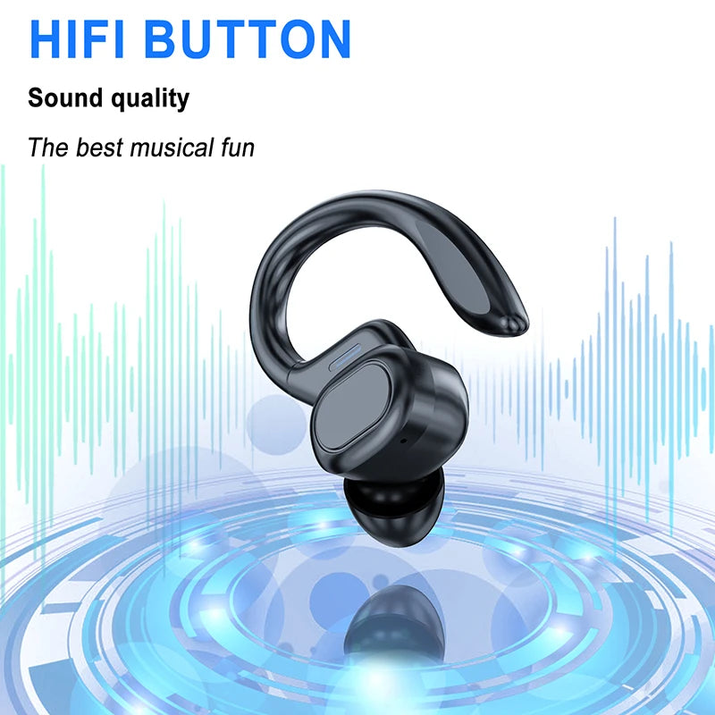 VV2 Wireless Earbuds with Ear Hooks & Microphone
